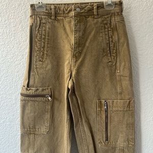 Topshop high waisted utility style ankle mom jeans